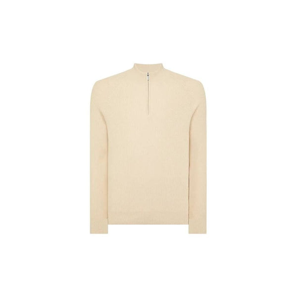 Cotton Half-Zip Knit Sweater