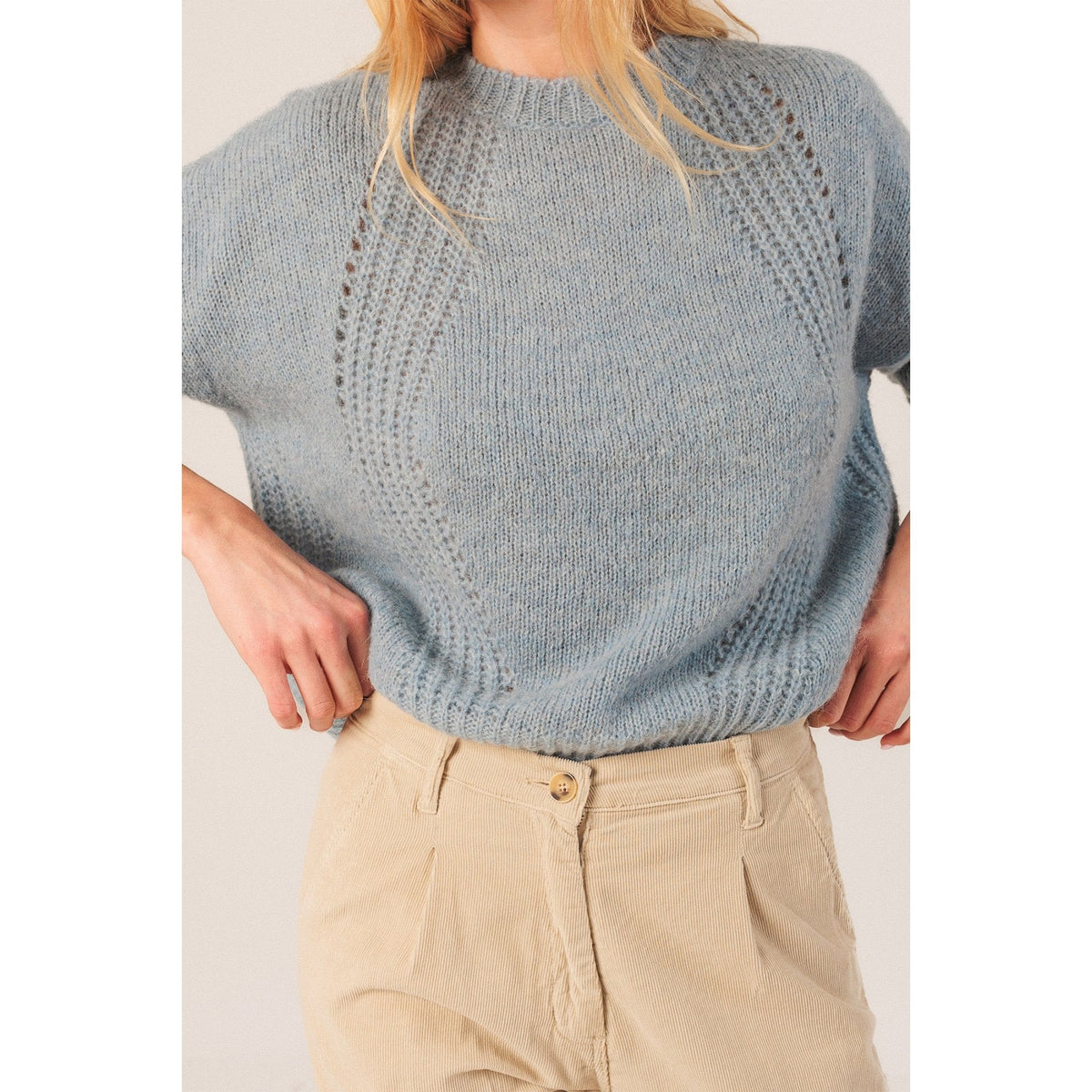 Loose-Knit Wool Sweater