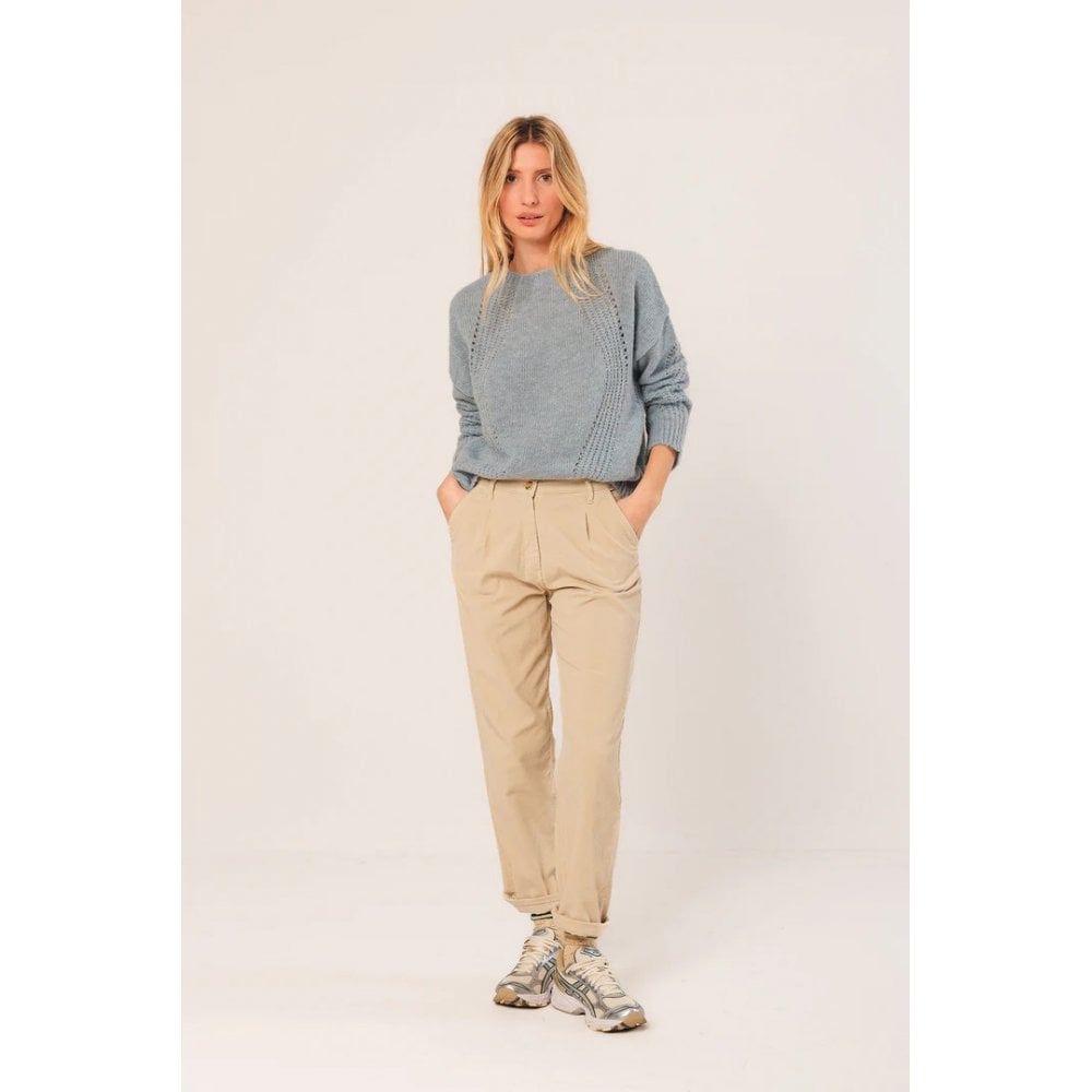 Loose-Knit Wool Sweater