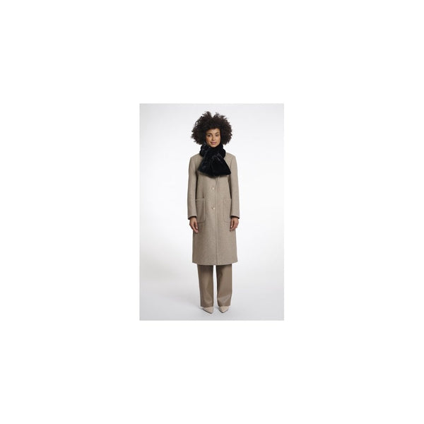 Stip Faux Fur Scarf