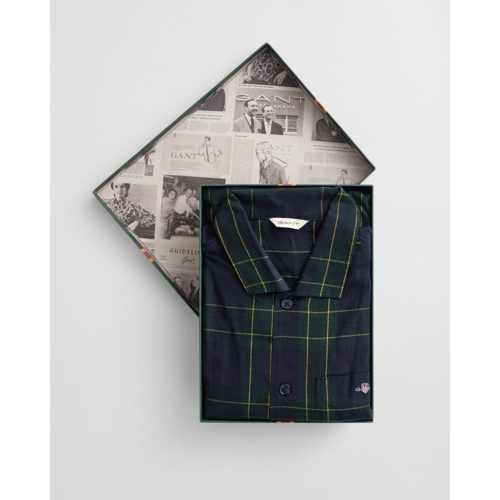 Flannel Checked Pajama Set Gift Box