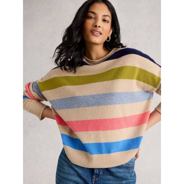 Kitty Stripe Cashmere Jumper