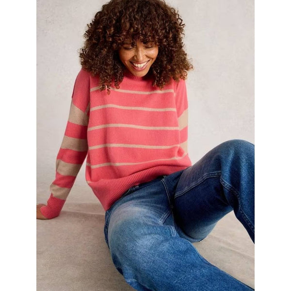 Stripe Crew Cashmere Jumper