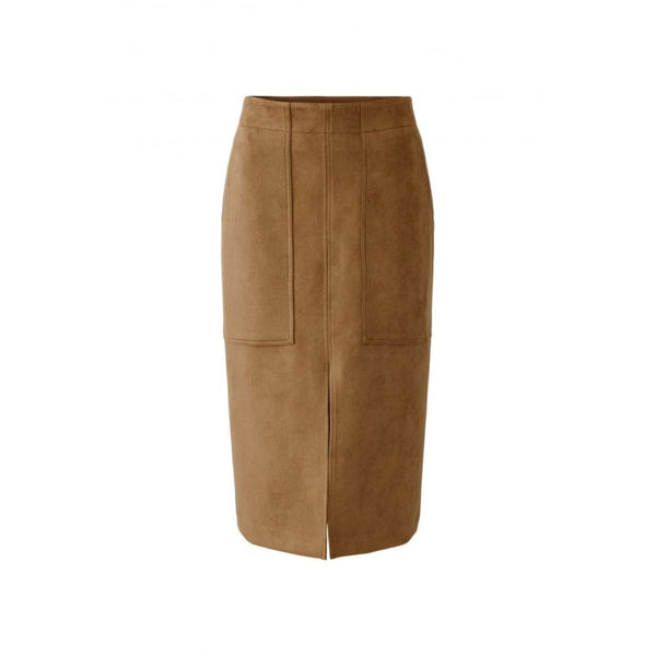 Faux Suede Pencil Skirt