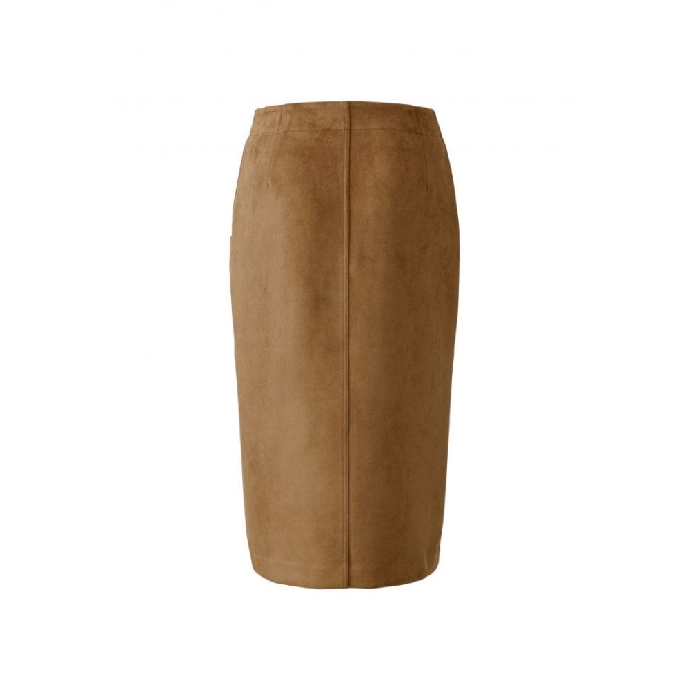 Faux Suede Pencil Skirt