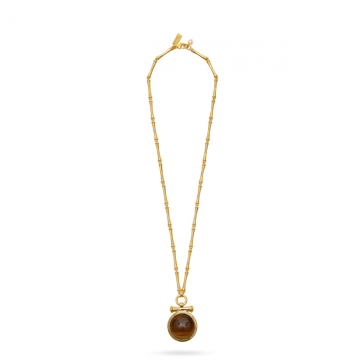 Medallion Pendant Necklace- Tiger’s Eye