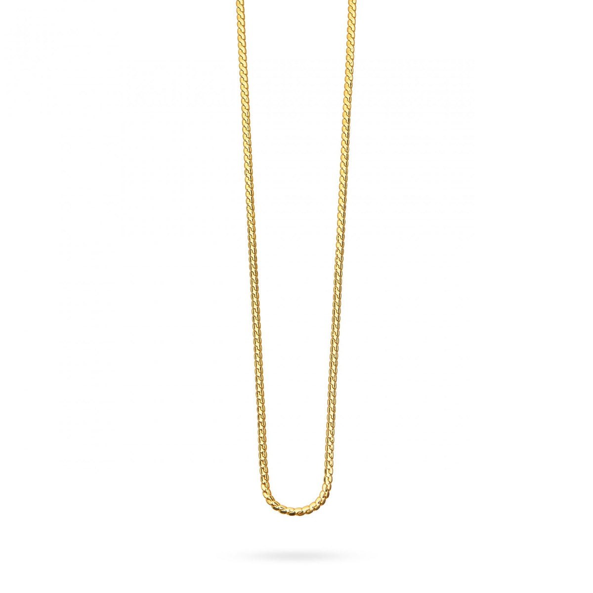 Snake Chain Necklace Long- Gold