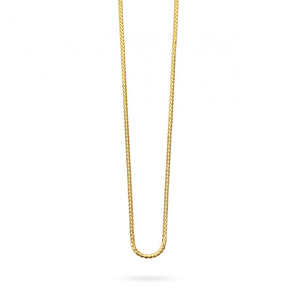 Snake Chain Necklace Long- Gold