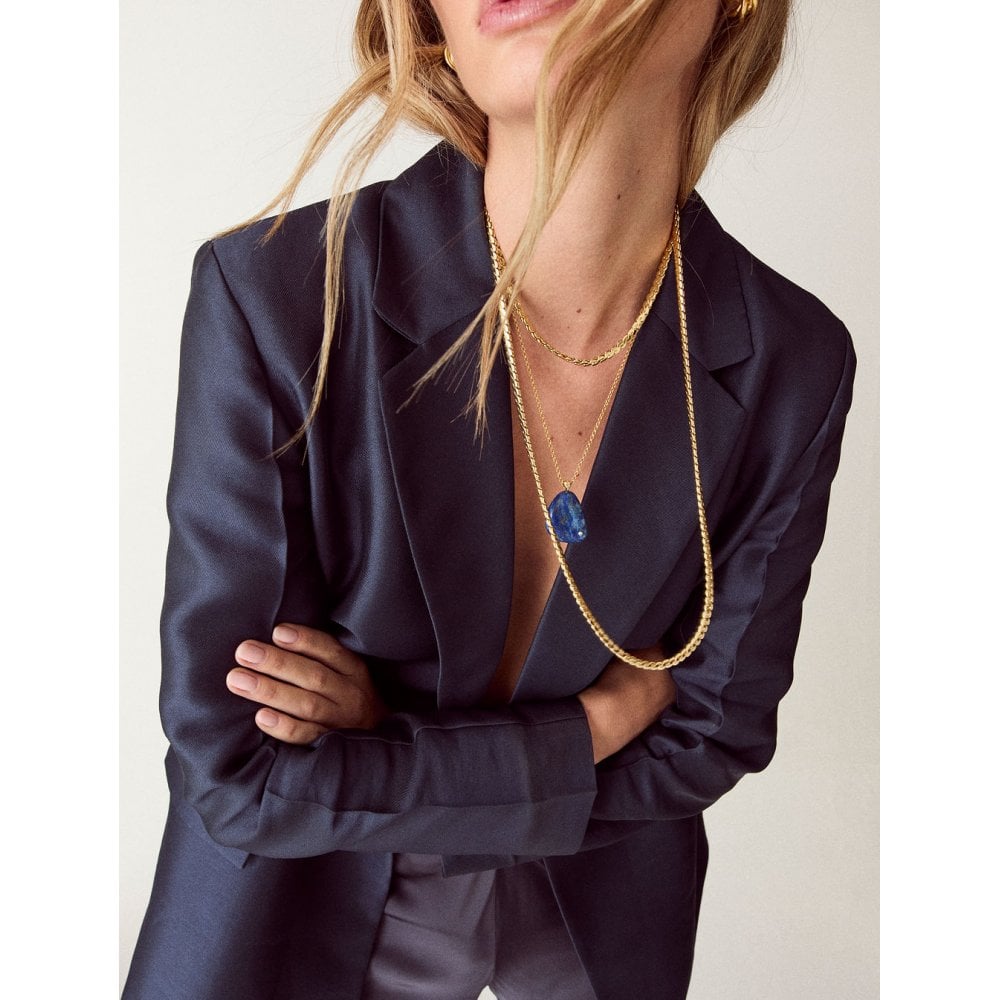 Snake Chain Necklace Long- Gold
