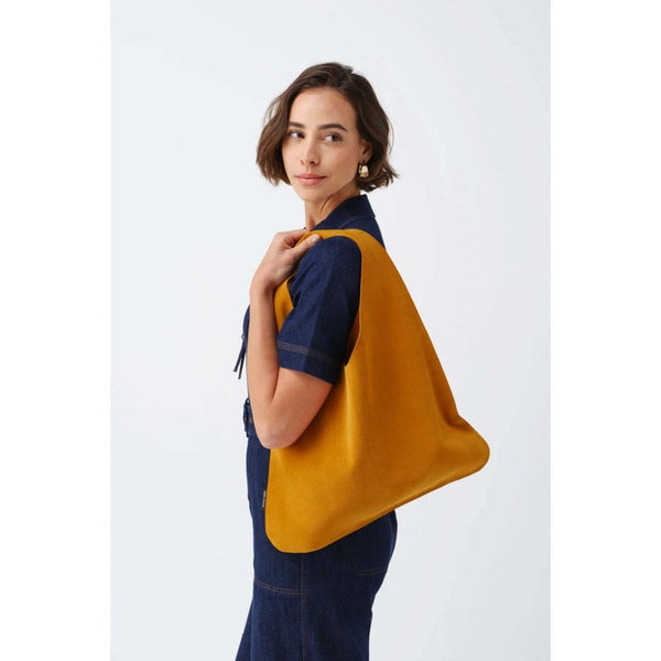 Suede Triangle Bag