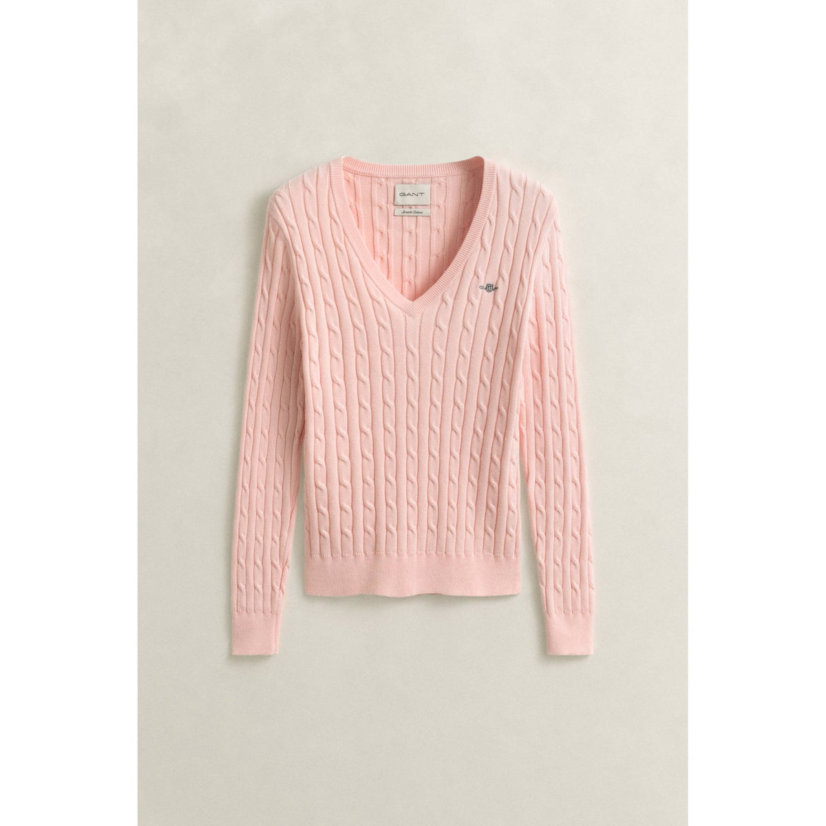 Cable Knit V-Neck Sweater