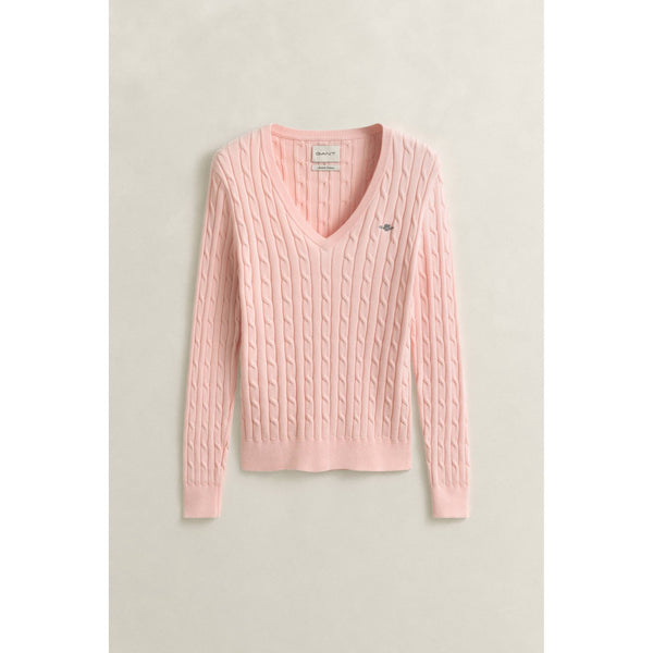 Cable Knit V-Neck Sweater