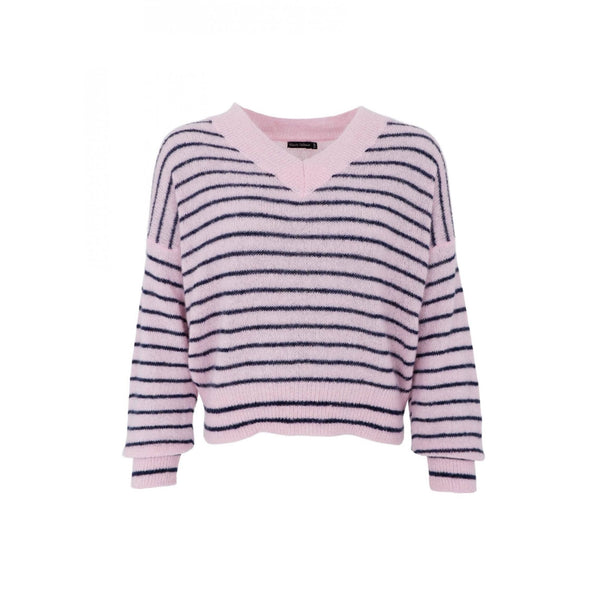 Dell Striped V-Neck Jumper