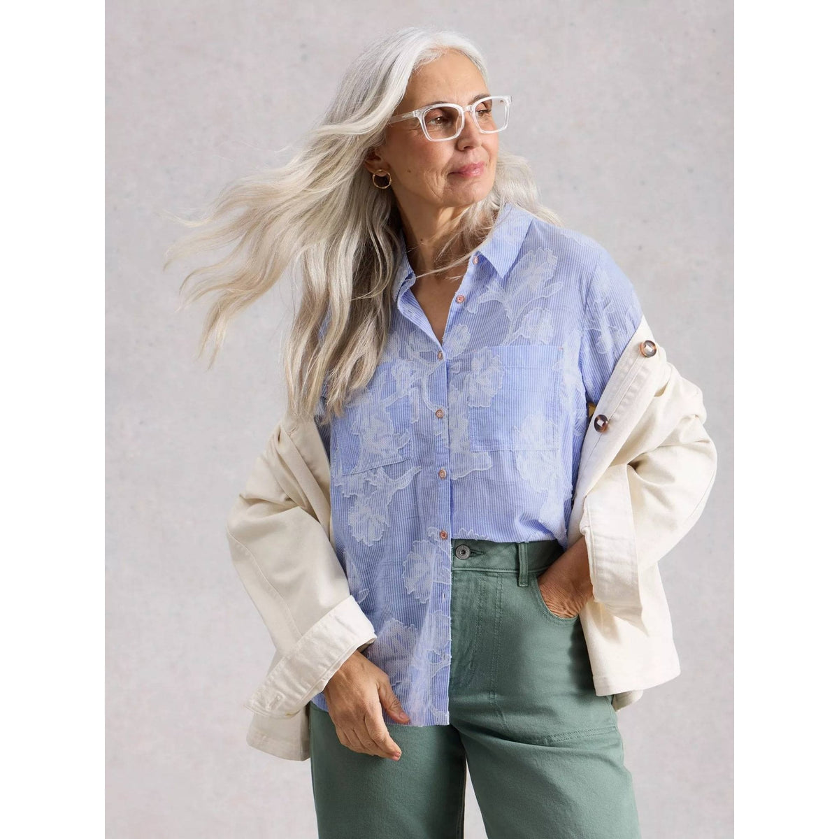 Sophie Jacquard Shirt