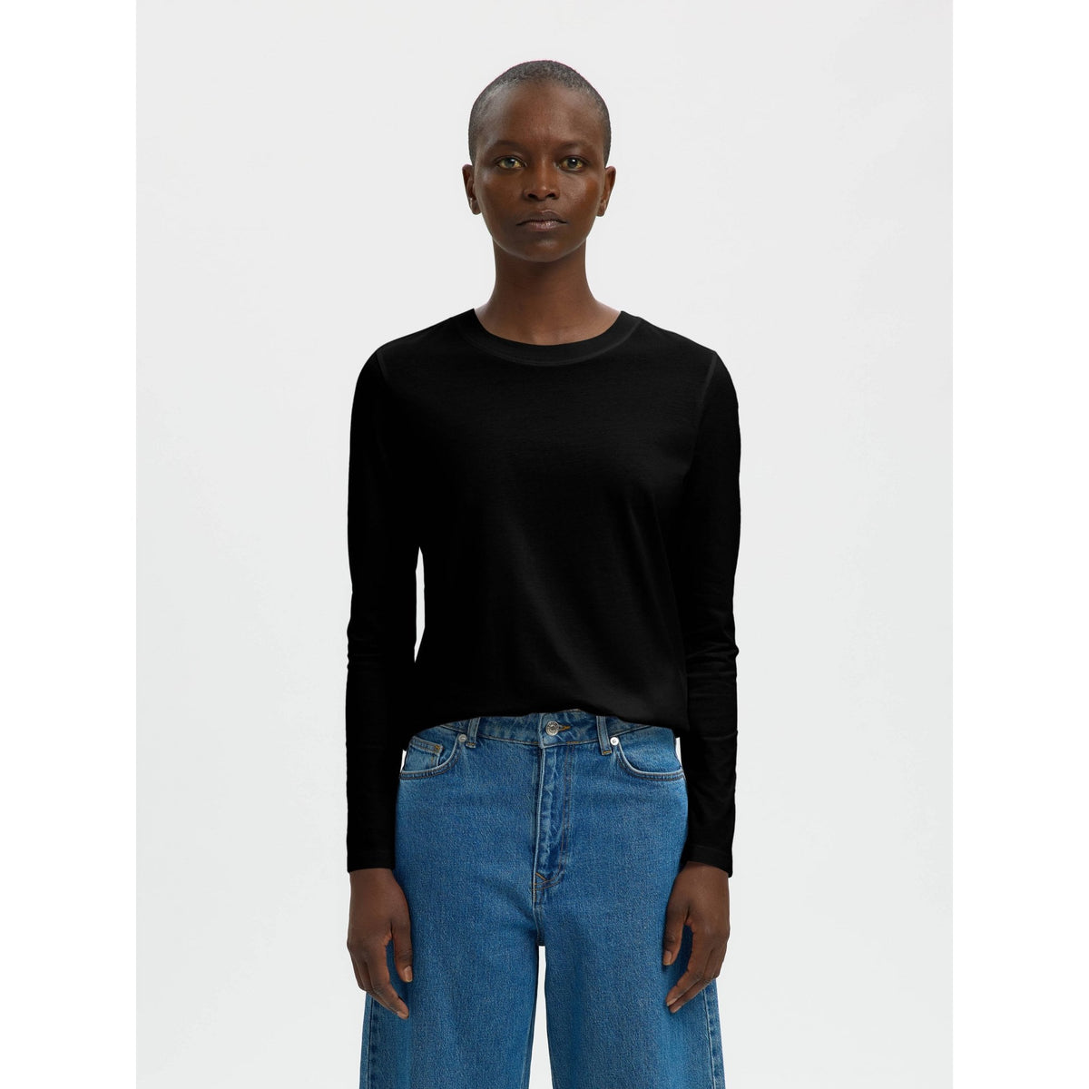 Cotton Long-Sleeved T-Shirt