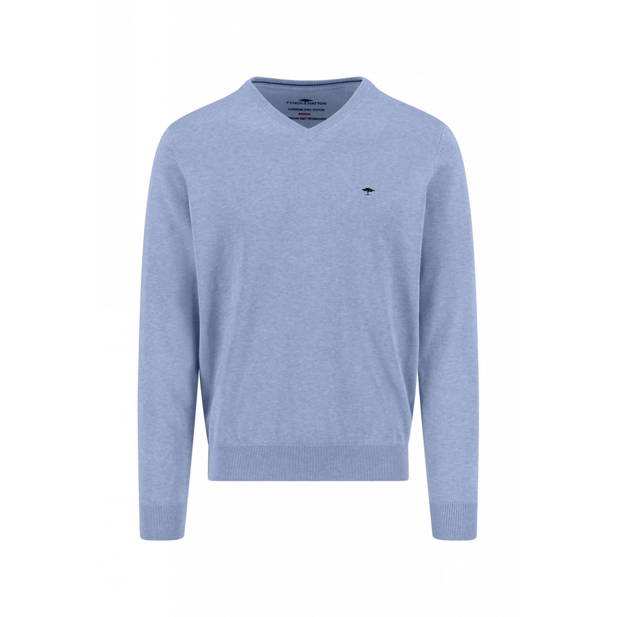 Superfine Cotton V-Neck Sweater