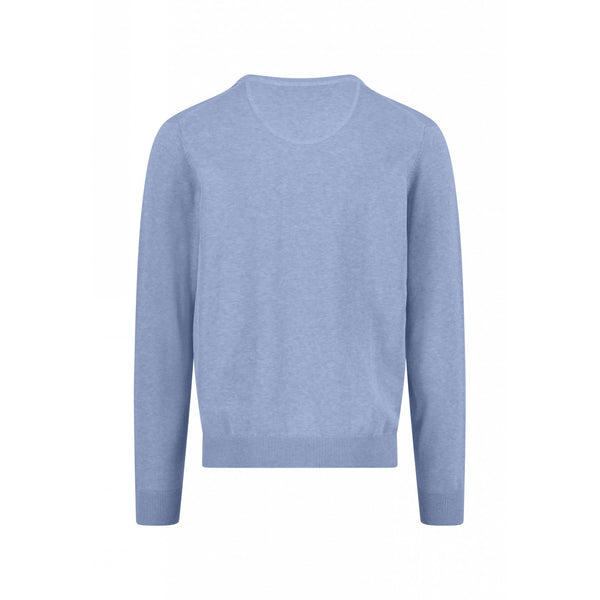 Superfine Cotton V-Neck Sweater