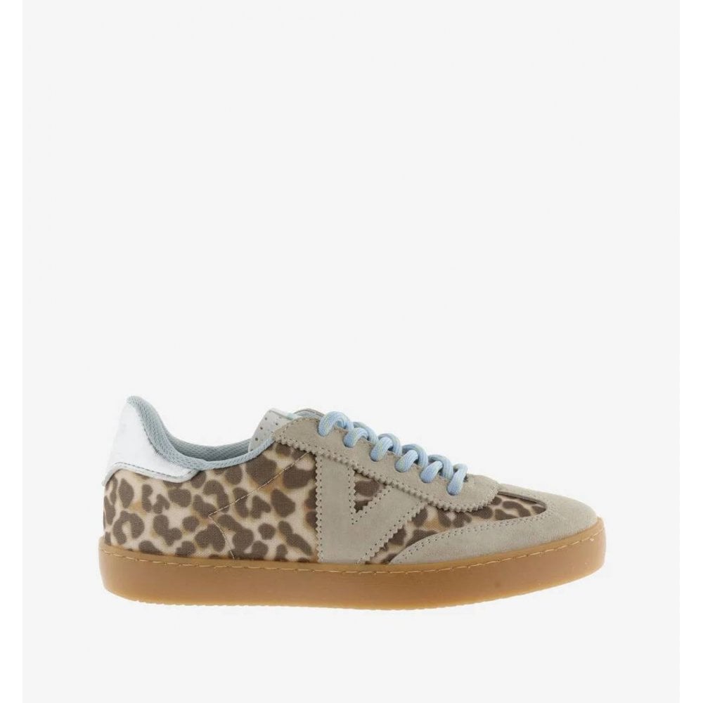 Berlín Ciclista Animal Print & Suede Trainers
