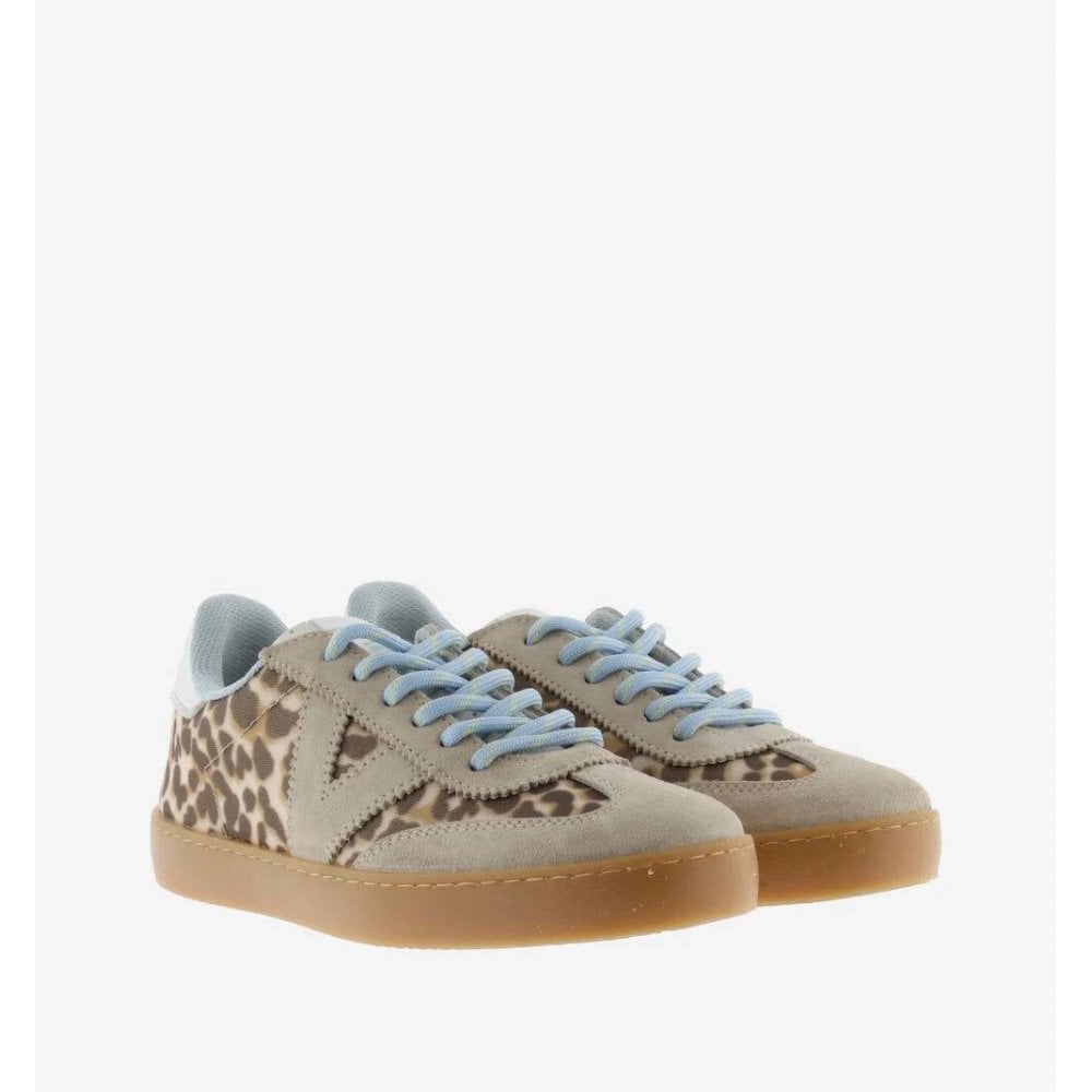 Berlín Ciclista Animal Print & Suede Trainers