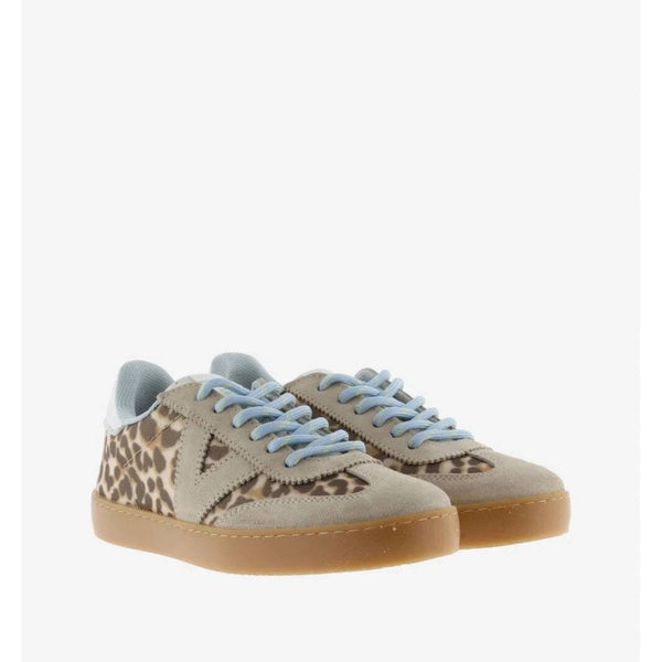 Berlín Ciclista Animal Print & Suede Trainers