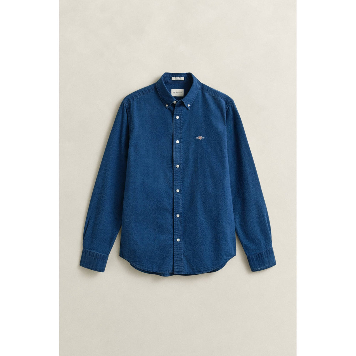 Indigo Seersucker Shirt