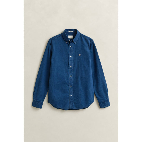 Indigo Seersucker Shirt