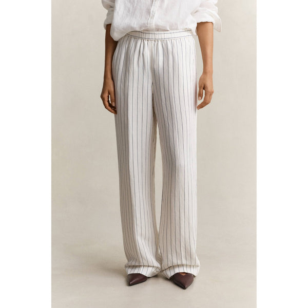 Striped Linen Blend Pants