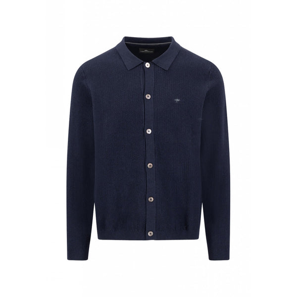 Textured Knit Button Cardigan