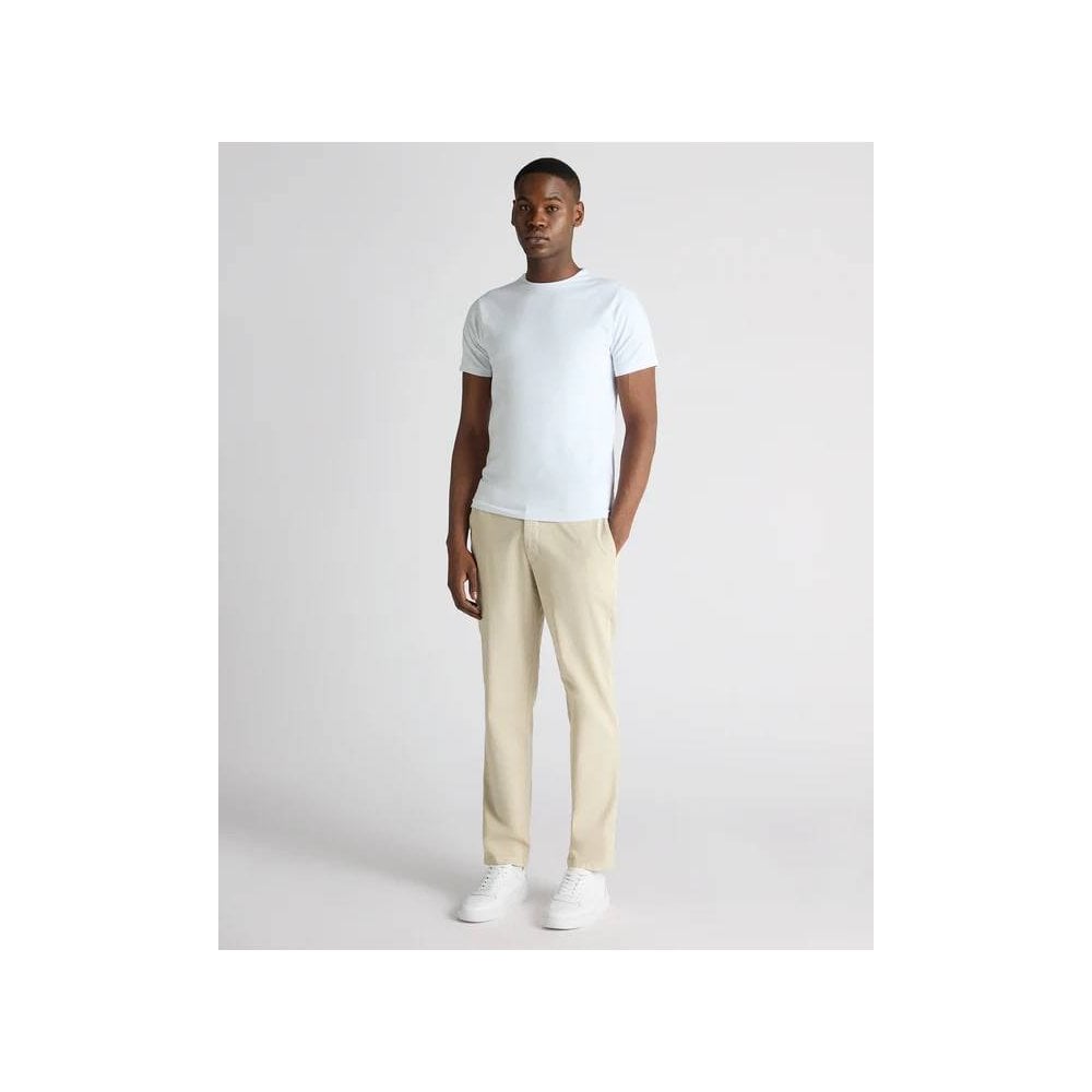 Straight Leg Cotton-Blend Chinos