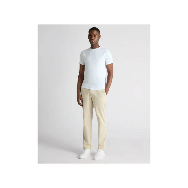 Straight Leg Cotton-Blend Chinos