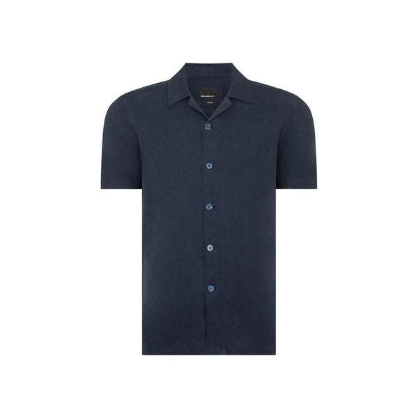 Tapered Fit Short Sleeve Linen Shirt