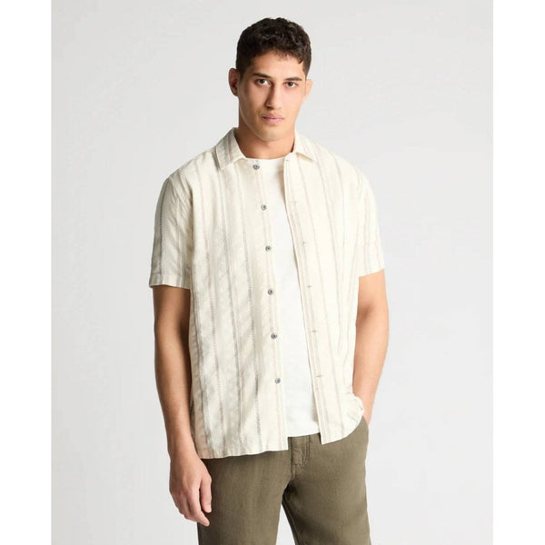 Tapered Fit Cotton Print Shirt