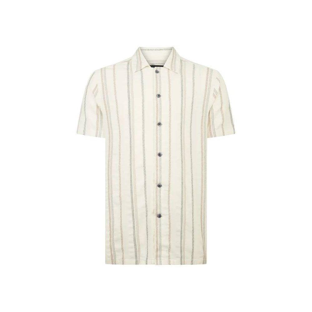 Tapered Fit Cotton Print Shirt