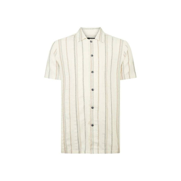 Tapered Fit Cotton Print Shirt