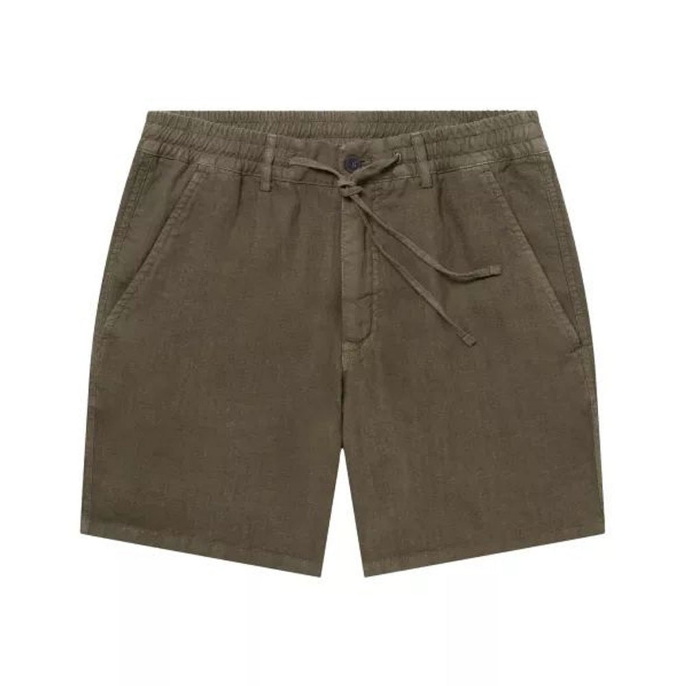 Straight Leg Linen Shorts