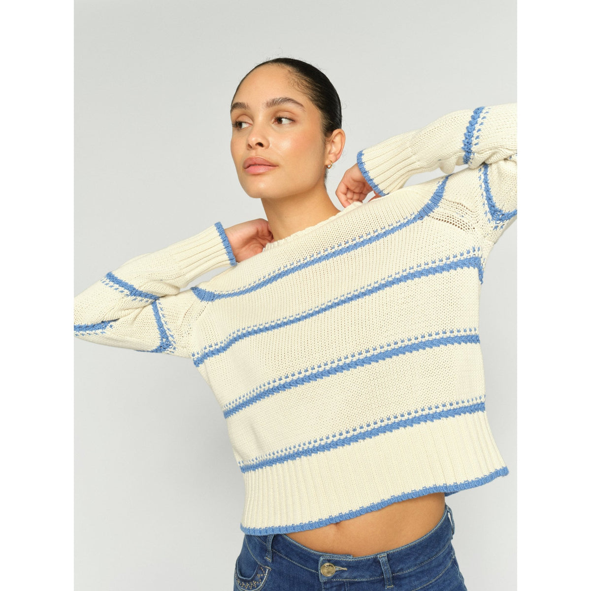 MMRola Bine Stripe Crew Neck Jumper