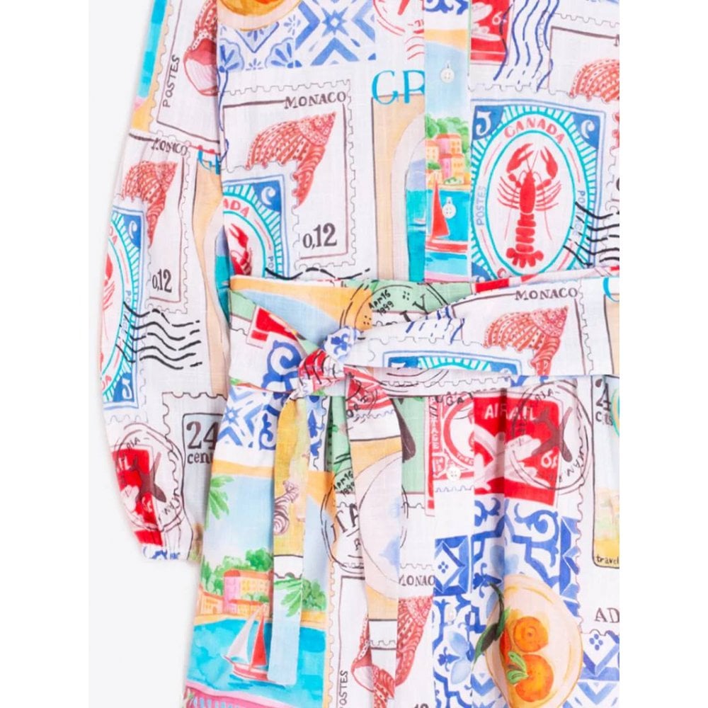 Stamp Print Dress