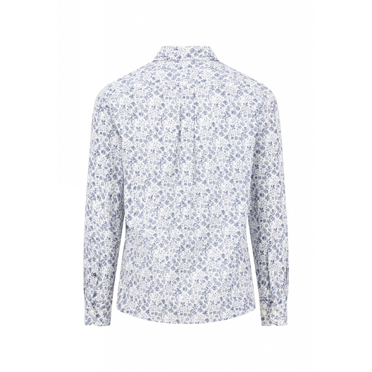 Blue Flower Print Shirt