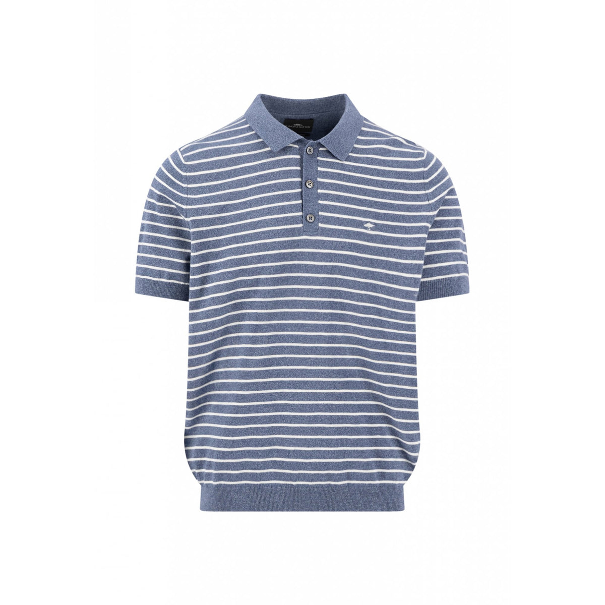 Striped Knitted Polo Shirt