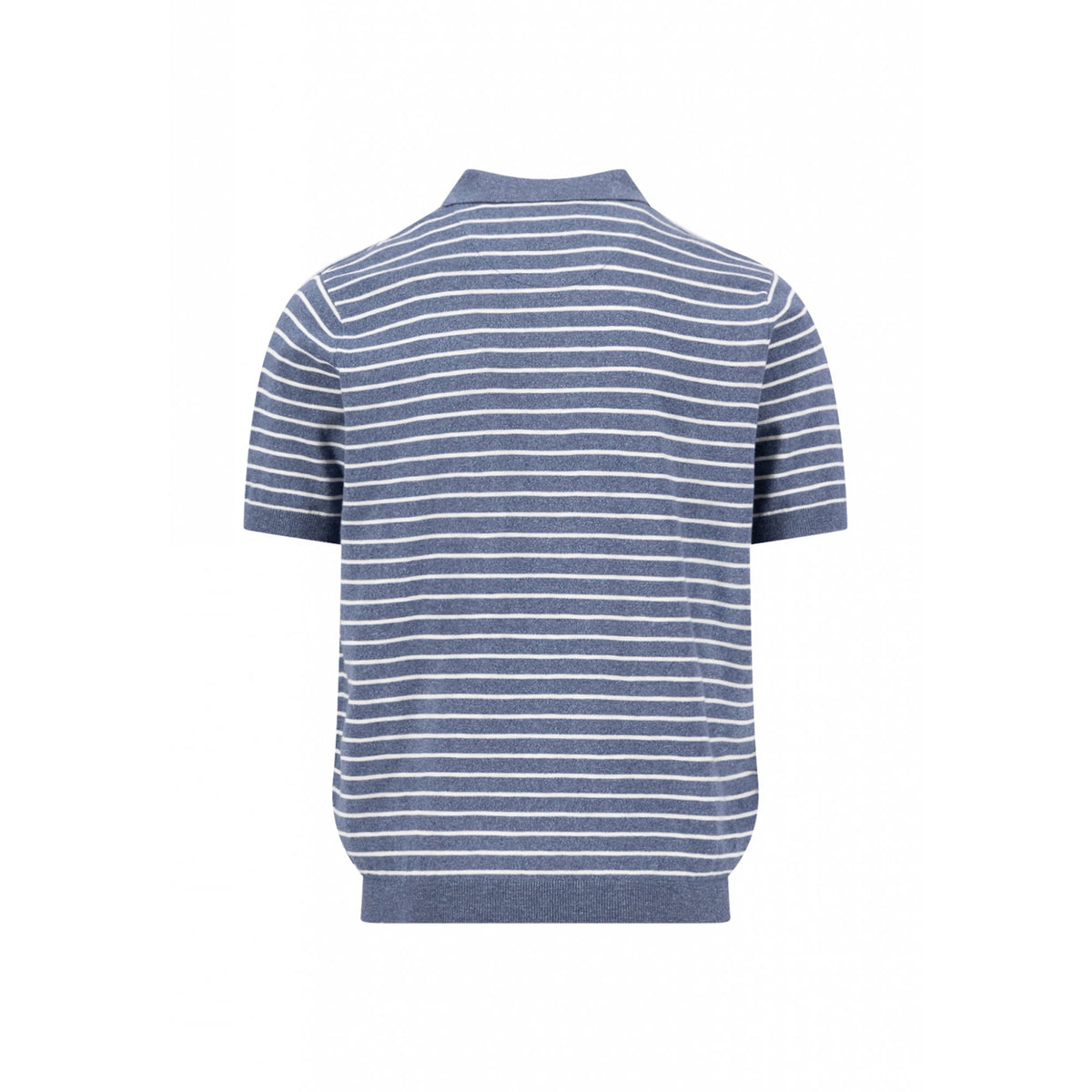 Striped Knitted Polo Shirt