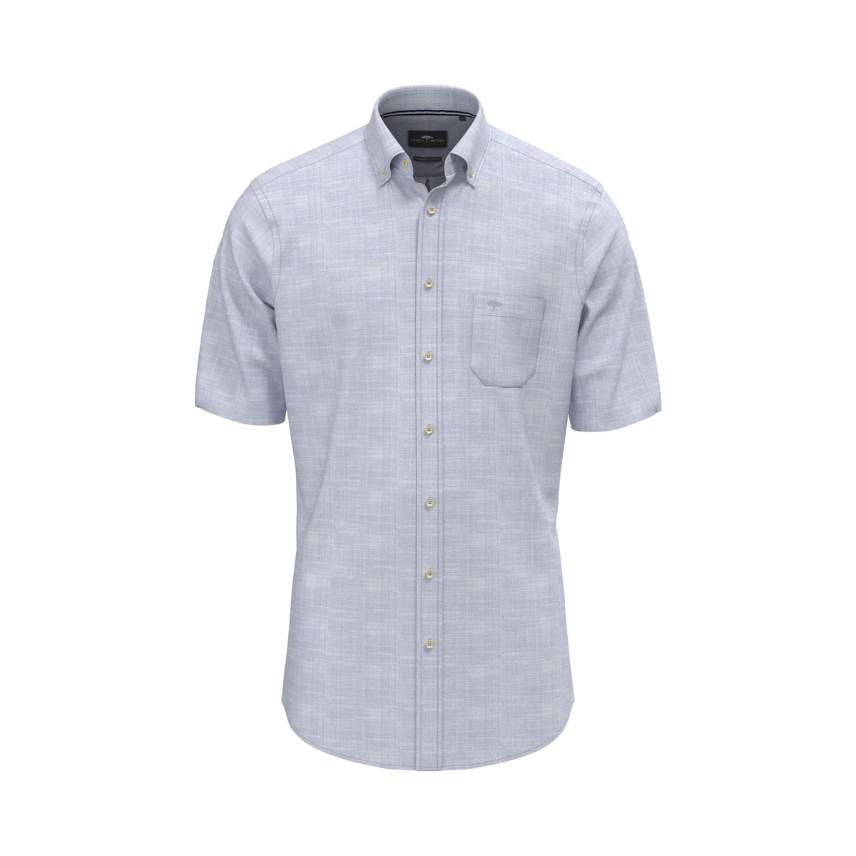 Solid Slub Short Sleeved Shirt