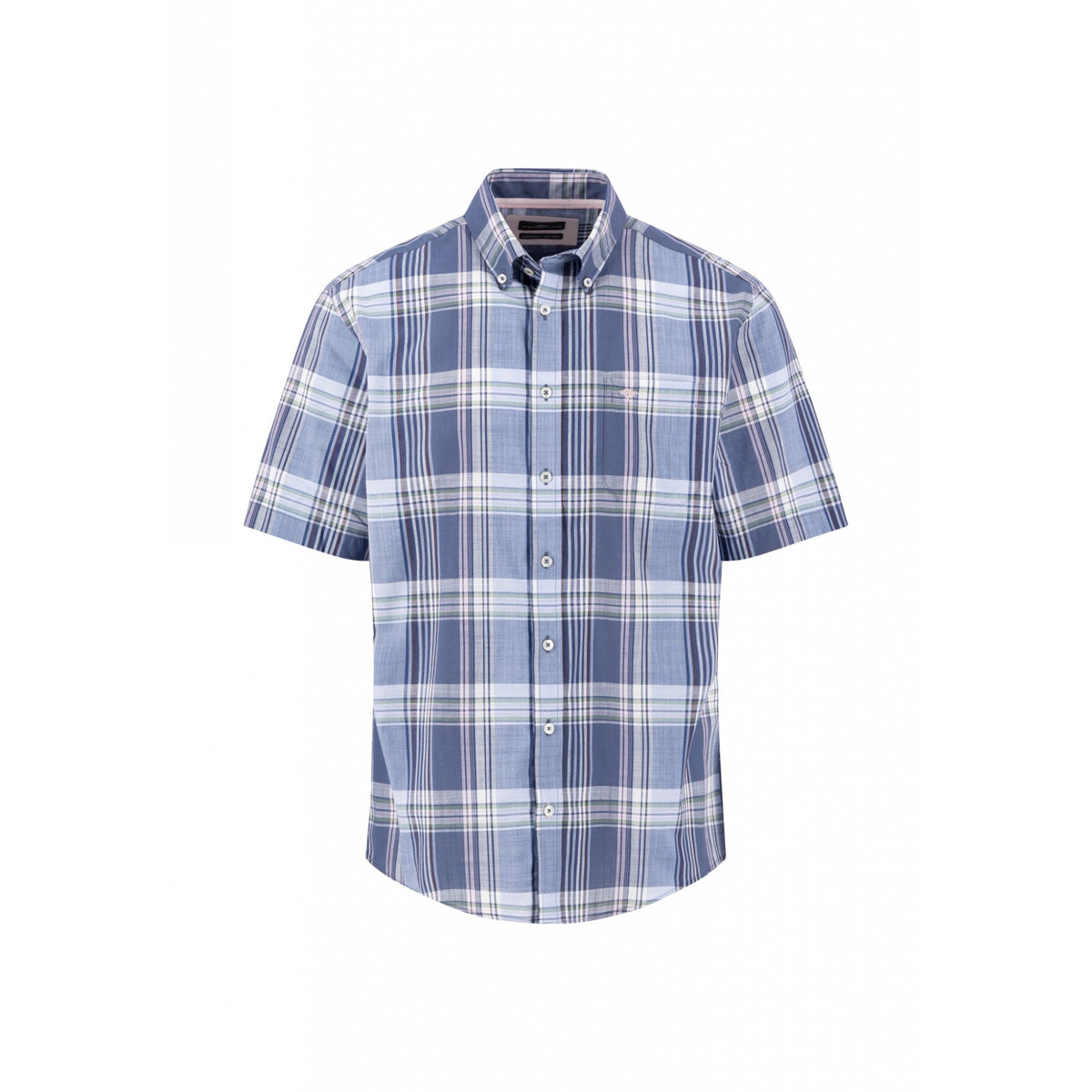 Slub Check Short Sleeved Shirt