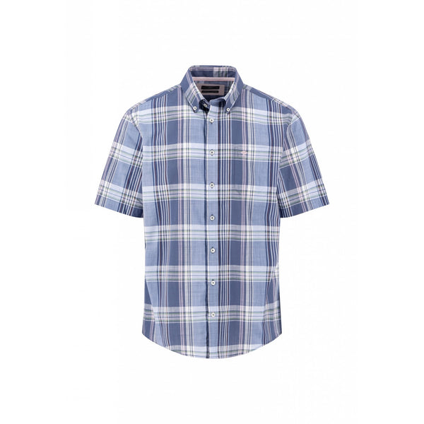 Slub Check Short Sleeved Shirt