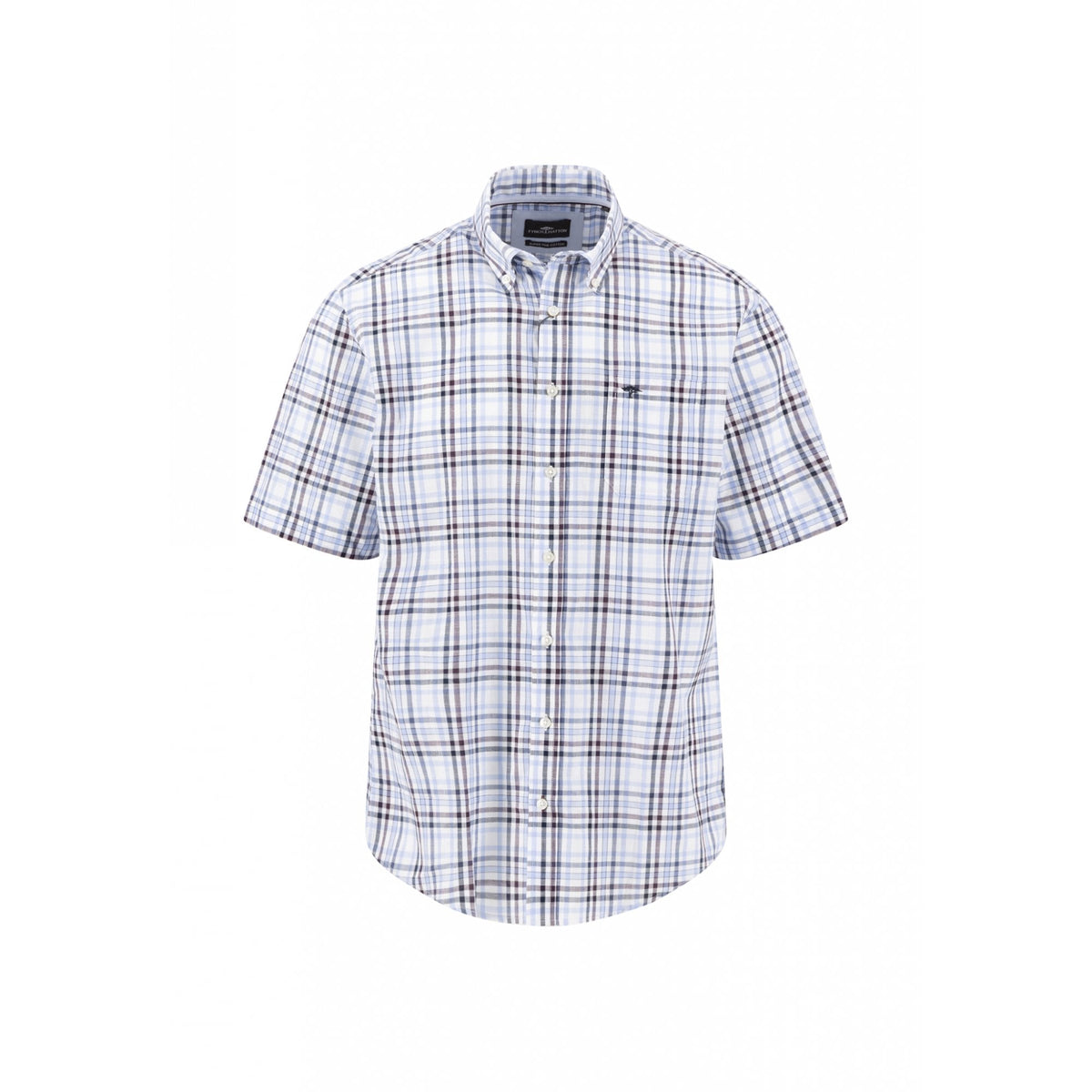 Slub Check Short Sleeved Shirt