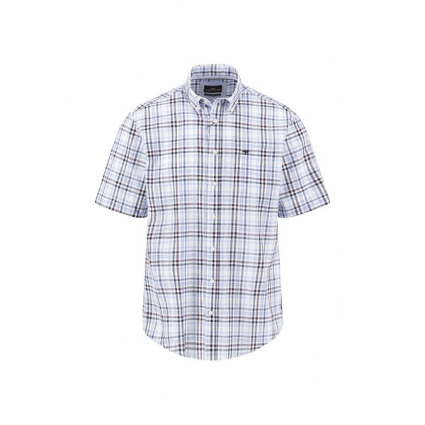 Slub Check Short Sleeved Shirt