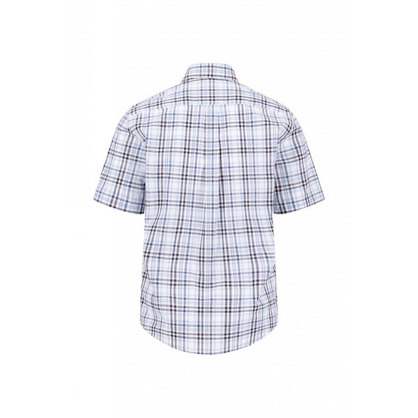 Slub Check Short Sleeved Shirt