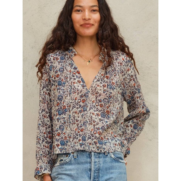 Cass Print Long Sleeve Top