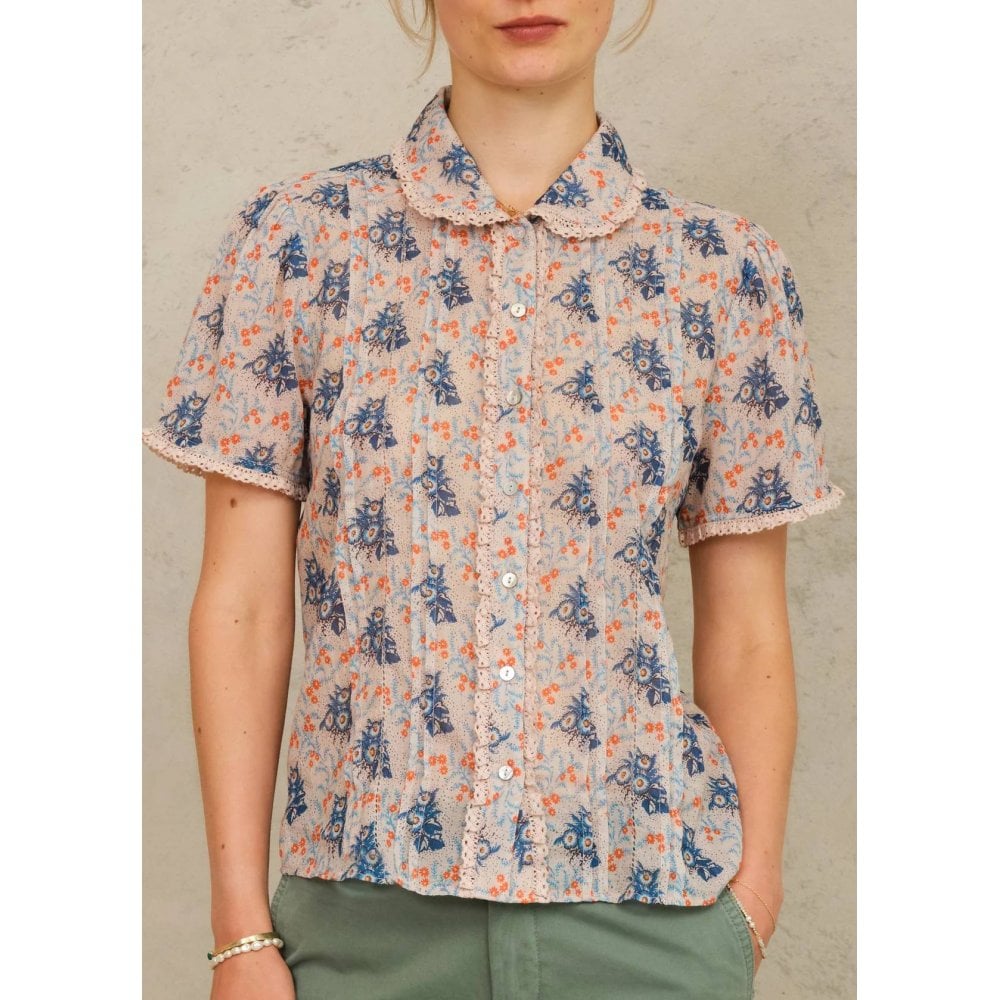 Aster Collar Short Sleeve Top