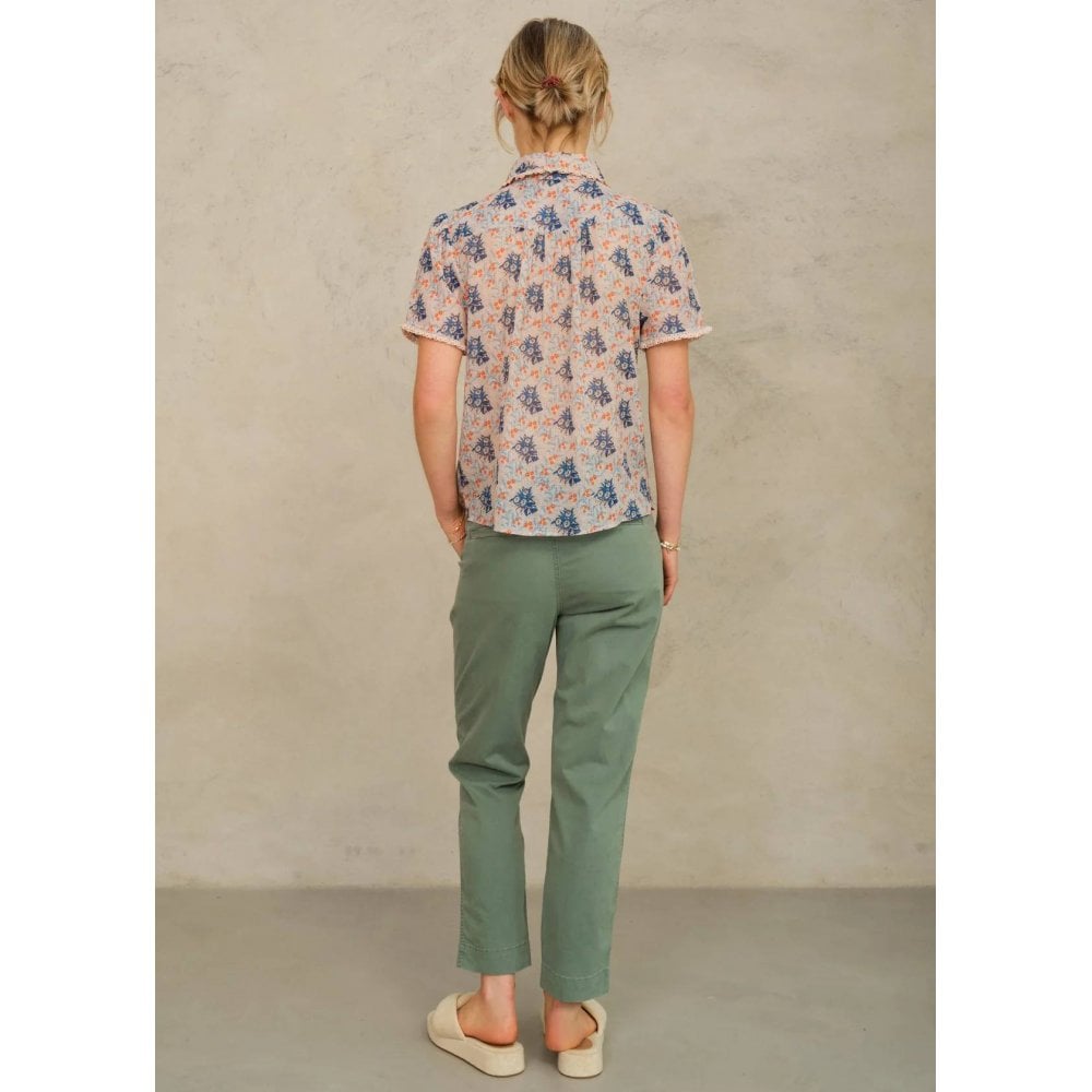 Aster Collar Short Sleeve Top