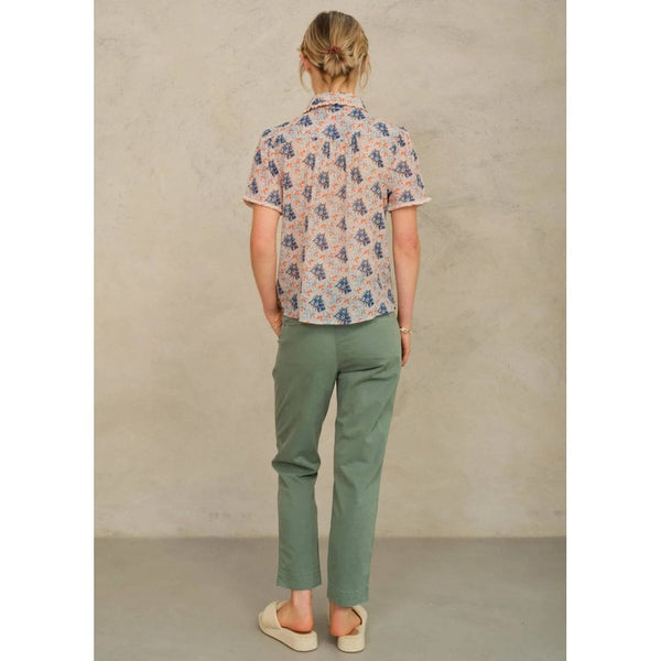 Aster Collar Short Sleeve Top
